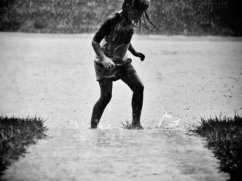 Bieganie w deszczu